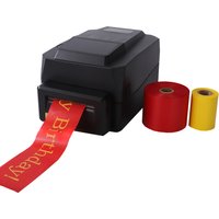 Thermal Transfer Ribbon 300DPI Barcode Label Printer with PET Label for Clothing Tags And Wash Labels 25.4mm to 118mm Width