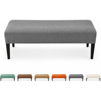 1pc Stretch Corn Fleece Bench Cover, Soft Elastic Corn Fuzz Dining Bench Slipcover, Long Bench Seat Protector for Home Hotel