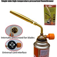 1 PCS Outdoor Camping BBQ Portable Soldering Heat Butane Burner Welding Gas Torch Flame Brazing Flamethrower