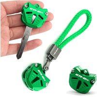 For Kawasaki ER6N ER-6N ER 6N 2009-2017 2010 2011 2012 650 Key Shell Key Case Cover Key Chain Keyring CNC Accessories Motorcycle