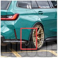oiomotors Dry Carbon Fiber Rear Splash Guards Arch Guards Mud Flaps for BMW G81 M3 Touring