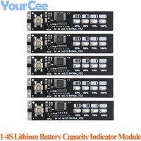 10pcs/1pc 1-4S Lithium Battery Level Indicator Detection Display Module 1S/2S/3S/4S 4S Electric Vehicle Power Tester Li-ion