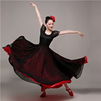 Flamenco Dance Skirts Latin Bullfighting Spanish Skirt Adult Women Practice Dance Clothing Performance Stage Opening Dance