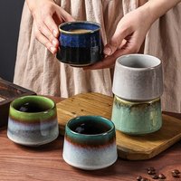 Japanese kiln style transformation tea cup, creative large household tea cup, office coffee cup, personalized ceramic cup