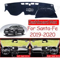 Anti-Slip Mat Dashboard Cover Pad Sunshade Dashmat Protect Carpet Anti-UV Dash Car Accessories for Hyundai Santa Fe 2019 2020 TM