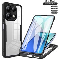360 Full Shockproof Clear Case For Xiaomi Redmi Note 13 14 Pro 4G 5G Note 15 Pro Plus 5G Redmi A3 13 13C Full Protection Cover