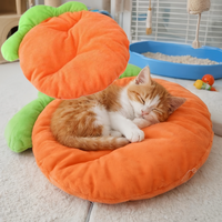 Cute Carrot Shaped Textile Rabbit Mat Soft Pet Sleeping Pad Breathable Cozy Small Animal Sofa Bed Multi Purpose for Pet Supplies