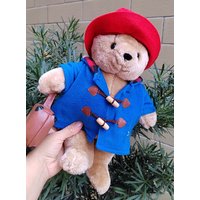 1Piece London Paddington Bear Plush Toy Doll 35cm Cute Baby Gift High Quality