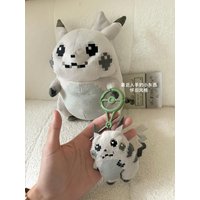Pokemon Center Pikachu PokéMon 30th Anniversary Cartoon Pixel Style Pikachu Plush Toy Stuffed Doll Anime Fans Collection Doll