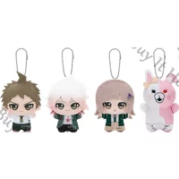 Genuine Anime Danganronpa Nagito Komaeda Hinata Hajime Nanami ChiaKi Monomi Usami Cosplay Cartoon Fluffy Maumet Keyring Gift