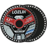 LOZLIN 3PC Ultra Thin Diamond Saw Blades for Precise Cutting Ceramic Porcelain Tile Marble Granite Trimming Chamfering Blade