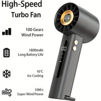 Outdoor Handheld High-speed Fan Charging Hurricane Mini USB Portable New Fan with Compass