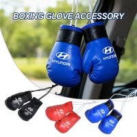 Car Boxing Gloves Rearview Mirror Pendant Hanging Pendant Souvenir Accessories For Hyundai Azera GDI i10 i20 i30 i40 ix20 ix35