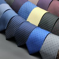 Men's Classic 7cm Necktie For Man Luxury Dot Tie Office Business Neck Tie Suit Cravat Wedding Party Necktie Men Gifts