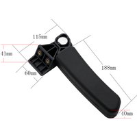 Motorcycle Passenger Armrest ABS Passenger Rear Folding Top Case Box Rear Seat Armrest Kit for BMW Yamaha Universal Motor Parts