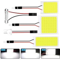 T10 W5W LED Bulbs C5W Festoon LED Lights 31mm 36mm 39mm 41mm COB 12V 7000K White Car Interior Dome Readng Trunk Lamps