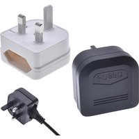 2 Pin EU To 3 Pin UK Plug Adapter With 3A/5A/13A Fuse UK British Electrical Travel Adapter Converter Socket AC Power Cord Outlet