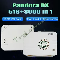 New Pandora Saga DX Plus 3000 Horizontal CRT, and 516 Vertical Games, 3 Sides Cocktail, Arcade PCB, Jamma Box, USB Trackball