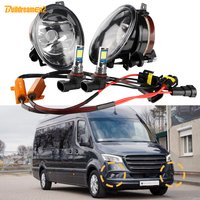 2 Pieces Car Front Bumper Fog Light With Canbus LED Bulb For Mercedes-Benz Sprinter (907,910) 2019 2020 2021 2022 2023 2024 2025
