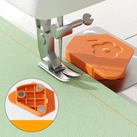 Magnetic Sewing Machine Positioning Guide ABS Fabric Fixed Ruler Gauge, Strong Magnet Seam Allowance Locator Sewing Accessories