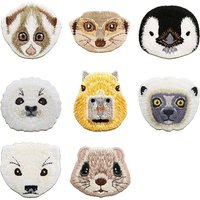 Penguin Seal Ferret Animal Clothing Patches T-shirt Coats Jeans Girls Boys Self-adhesive Clothes Decorative Embroidered Sticker