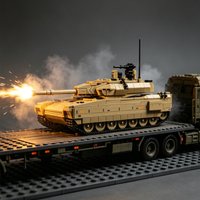 2026 NEW M1A4 Abrams main battle tank assembly model building blocks - American tracked armored vehicle educational toy
