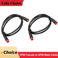 M8 2PCS 2PIN/3PIN/4PIN/5PIN Ebike Cable;Length: 60/90CM;IP65 waterproof ,male to female,18AWG Julet/YLS/Higo universal version.