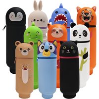 Animal standing pencil case, pen holder suitable for students, school, office, back-to-school gifts