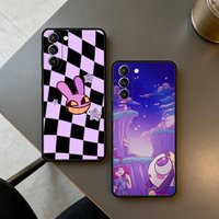 JAX Cartoon Phone Case For Samsung S25,24,23,22,30,21,10,9,Ultra,Plus,Lite,FE,4,5 G Soft Black Case