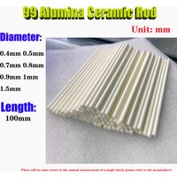 99% Alumina Ceramic Rod, Ultra-Fine Mirror Surface Corundum Insulated Solid Round Rod, High-Temperature Resistant Stirring Rod