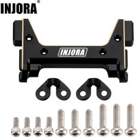 INJORA 7g Black Coating Brass Front Bumper Mount for 1/18 RC Crawler TRX4M Defender Bronco Upgrade (4M-79)