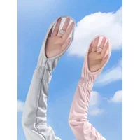 AliExpress NONE Ice Anti-sunburn Sleeve Summer UV Solar Arm Sleeves Women's Driving Sun Protection Long Sleeve Anti-UV Cycling Sleeves Loose