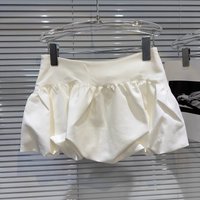 Summer Bubble Mini Skirt for Women Korean Fashion High Waist Puffy Short Skirts Woman Patchwork Pleated Cute Balloon Skirt