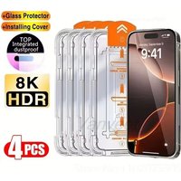 1-4PCS Dust Free Screen Protector For Samsung S25 Ultra S25 S24 Ultra S23 FE A73 5G S24 Plus S22 S20 FE A72 Tempretor Glass HD