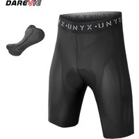 AliExpress DAREVIE Man's Cycling Underwear MTB Road 80kg/m³ 3D Cut Shockproof Sponge Pad Shorts For Men Anti-Slip Underpant Mens Shorts