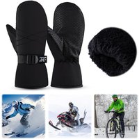 AliExpress NONE Ski Mittens Waterproof Snow Gloves Thermal Cycling Gloves Snowboard Gloves Cold Weather Gloves for Men and Women