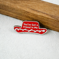 You've Got A Friend In Me Enamel Pin Animated Movie Theme Red Hat Design Brooch Cartoon Badge Clothing Bag Accessory Fan Gift