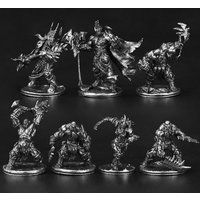 Metal Static Ornament Board Game Chess Pieces Military Orcish Soldier Desktop Action Figures Model Gift Accessories Model Toys
