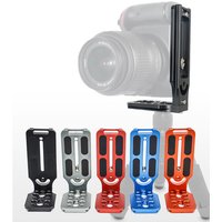 Universal Camera L Bracket Quick Release L Plate 1/4 Inch Screw Swiss Vertical Video Compatible for Nikon Canon Sony Fuji