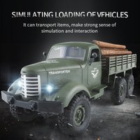 Q60 Rc Car Truck 1:16 2.4g 6wd Remote Control Car Toy Simulation Military Vehicle Model Four-Wheel Drive Remote Control Car Toy