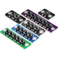 1 2 3 4 5 6 bit Independent Button Module MCU External Button Module Micro Switch ButtonBoard ForBluetooth Power Amplifier