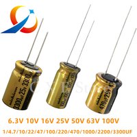 10pcs NICHICON FW Series 6.3V 16V 25V 35V 50V 63V 100V 1UF 10UF 220UF 470UF 1000UF Electrolytic Capacitors HIFI Audio Capacitor