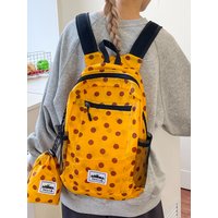 Lightweight Outdoor Sports Travel Mountain Climbing Backpack Women's Plaid Waterproof Shoulder Bag Casual Simple Style Soft H...