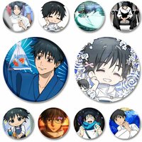 Cartoon Figure Okkotsu Yuta Badges Creative Anime Peripheral Enamel Pins Cute Round Brooch on Backpack Accessories Jewelry Gifts