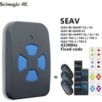 Hand Transmitter SEAV TXS1 TXS2 TXS3 TXS4 TXS6 BE HAPPY-S1 HAPPY-S2 HAPPY-S3 SMART S2 S4 433.92MHz Fixed Code Controller Clone