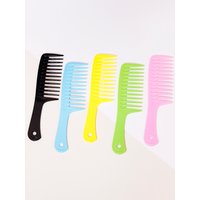 1PC Plastic Anti-Static Hair Comb – Heat-Resistant Curling Comb, Professional Salon Styling Tool for Real Hair Wigs