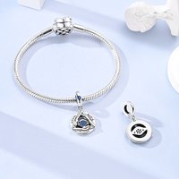 925 Sterling Silver Three Hand And Eye Charms Pendant For Women Fit Original Bracelet DIY Birthday Party Jewelry Gifts