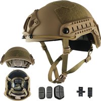 FAST Tactical Riot Helmet ABS 4-Point Suspension Adjustable Head Circumference for Military CS Airsoft Outdoor Protection