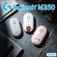 Logitech M350 Portable Quiet Mouse - Ultra-Thin, 90% Noise Reduction, 1000 DPI, Bluetooth & USB, PC Mac iPad Ready
