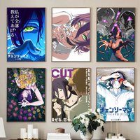 Chainsaw Man Poster Posters Decorative Paintings Study Bedroom Bar Background Wall Murals Gifts